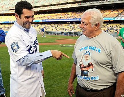 Dodgers, Oscar De La Hoya, Tommy Lasorda